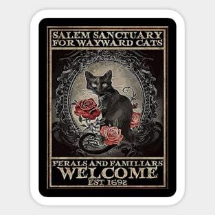 Salem sanctuary for wayward cats Sticker